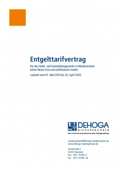 Entgelttarifvertrag Hotel-& Gaststättengewerbe Niedersachsen PDF