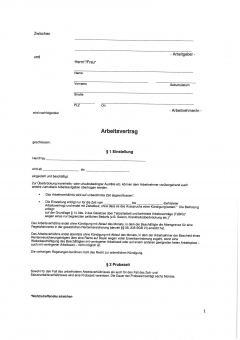 Arbeitsvertrag Berlin, Langfassung ohne Tarifbindung PDF