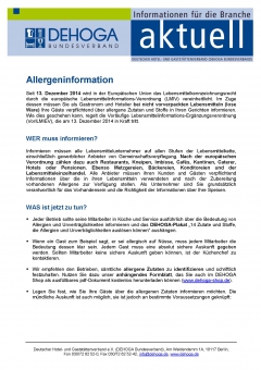 Merkblatt zur Allergeninformation PDF