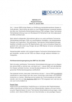 Merkblatt Registrierkassen PDF